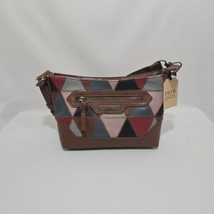 Frye And Co. Geo Patchwork Shoulder Bag